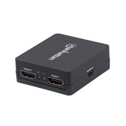 VIDEO SPLITTER,MANHATTAN,207652, HDMI 1080P, 1 IN:2 OUT, ALIMENTADO POR USB MANHATTAN 207652