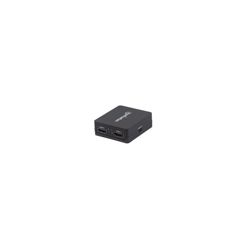 VIDEO SPLITTER,MANHATTAN,207652, HDMI 1080P, 1 IN:2 OUT, ALIMENTADO POR USB MANHATTAN 207652