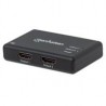 VIDEO SPLITTER,MANHATTAN,207669, HDMI 4K@30HZ, 1 IN:2 OUT,  AC MANHATTAN 207669
