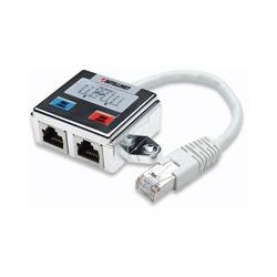 DISTRIBUIDOR MODULAR,INTELLINET,504195, 1X2 RJ45 CAT 5E INTELLINET 504195