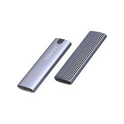 CARCASA ENCLOSURE QUARONI PARA M.2 NVME  /  COMPATIBILIDAD 2280  /  CABLE USB C  /  ALUMINIO QUARONI EM2TL1
