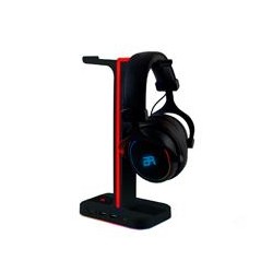 BASE GAMER BALAM RUSH ATLAS HR760  /  SOPORTE PARA DIADEMA  /  ILUMINACION RGB  /  2X USB A  /  NEGRO  /  BR-931502 BALAM RUSH B