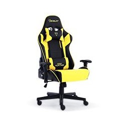 SILLA OCELOT GAMING OGS-02  /  VINIPIEL  /  BASE NYLON AJUSTABLE  /  DESCANSABRAZOS 2D  /  PISTON CLASE 4  /  RECLINABLE 90-155 