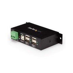ADAPTADOR CONCENTRADOR HUB USB 2.0 DE 4 PUERTOS REFORZADO INDUSTRIAL CON ALIMENTACION - STARTECH.COM MOD. ST4200USBM STARTECH.CO