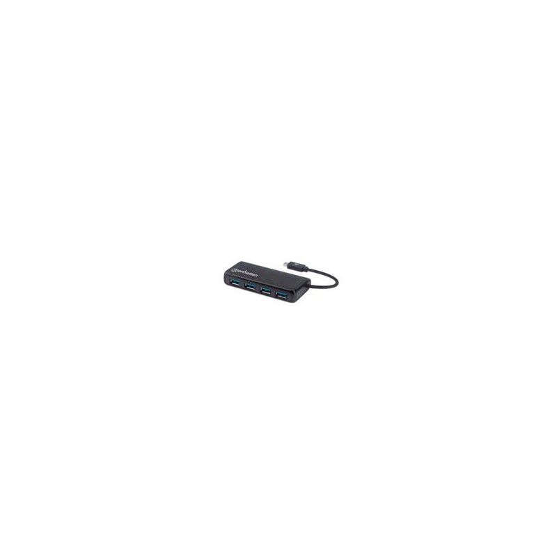 CONECTOR HUB USB,MANHATTAN,164924,-C 4 PTOS A MANHATTAN 164924