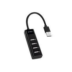 HUB ACTECK PORT X 2 DH420  /  USB A  /  4 PUERTOS USB 2.0  /  30 CM  /  NEGRO  /  AC-934671 ACTECK AC-934671