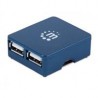 HUB USB,MANHATTAN,160605, V2.0 4 PTOS MICRO MANHATTAN 160605