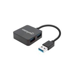 HUB USB,MANHATTAN,162296, V3.0  4 PTOS MINI MANHATTAN 162296