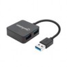 HUB USB,MANHATTAN,162296, V3.0  4 PTOS MINI MANHATTAN 162296
