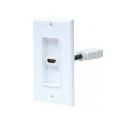 COPLE HDMI,MANHATTAN,771719, BLANCO CON FACEPLATE 1 PUERTO MANHATTAN 771719