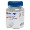 PLUG RJ45,INTELLINET,502344, CAT 6 UTP MULTIFILAR 100 PZAS INTELLINET 502344