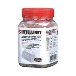 PLUG RJ45,INTELLINET,502399, CAT 5E UTP SOLIDO 100 PZAS INTELLINET 502399