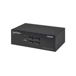 MUX KVM,MANHATTAN,153539, HMDI DOBLE MONITOR 4:1, 4K@30MHZ USB2.0 USB 2.0 MANHATTAN 153539