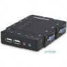 SWITCH KVM,MANHATTAN,151269, DESKTOP USB 41 CON CABLESAUDIO MANHATTAN 151269