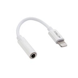 ADAPTADOR ACTECK SHIFT PLUS  AL405  /  LIGHTNING A AUX 3.5 MM  /  11 CM  /  BLANCO  /  AC-934848 ACTECK AC-934848