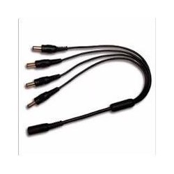 DIVISOR DE ENERGIA SAXXON  /  TIPO PULPO /  4 CONECTORES MACHO /  2.1MM /  1 CONECTOR HEMBRA DAHUA PSUWB07