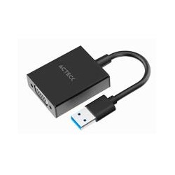 ADAPTADOR ACTECK  SHIFT PLUS AV410  /  VIDEO USB 3.0  /  USB A VGA  /  MACHO A HEMBRA  /  NEGRO  /  AC-937108 ACTECK AC-937108,7