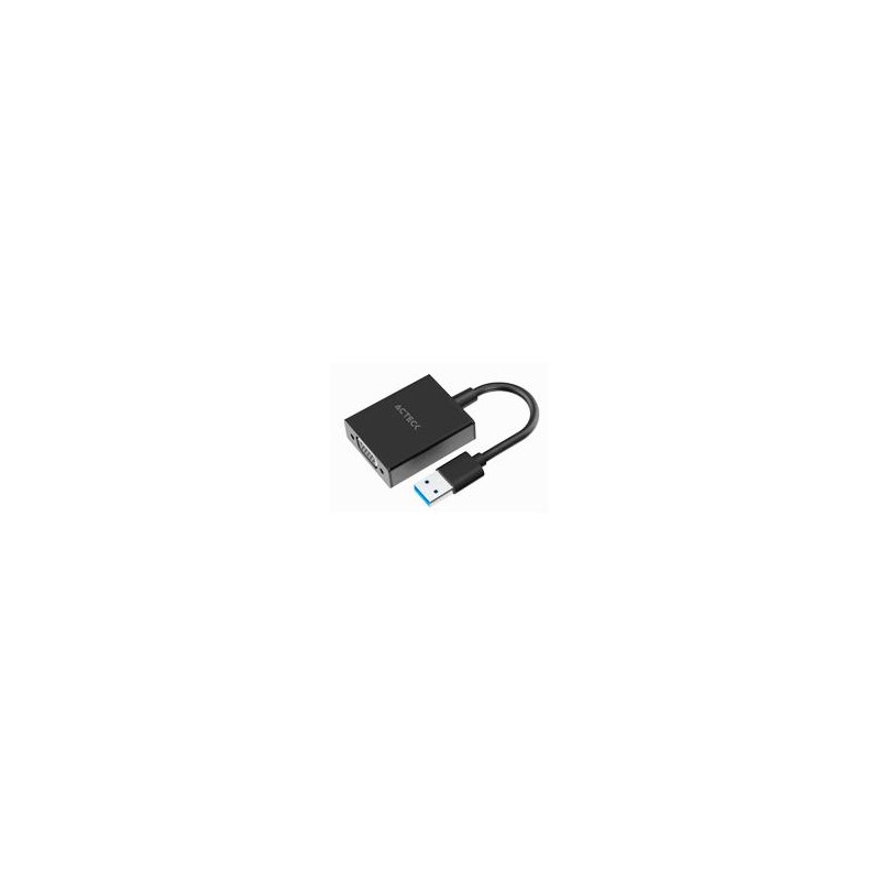 ADAPTADOR ACTECK  SHIFT PLUS AV410  /  VIDEO USB 3.0  /  USB A VGA  /  MACHO A HEMBRA  /  NEGRO  /  AC-937108 ACTECK AC-937108,7