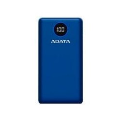BATERIA DE RESPALDO ADATA POWER BANK P20000QCD 20000MAH / 2 USB A /  1 USB C / INDICADOR DE CARGA DIGITAL COLOR AZUL (AP20000QCD