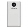 BATERIA DE RESPALDO ADATA POWER BANK P20000QCD 20000MAH / 2 USB A /  1 USB C / INDICADOR DE CARGA DIGITAL COLOR BLANCO (AP20000Q