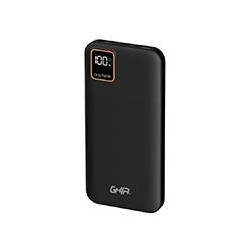 POWER BANK GHIA DE CARGA RAPIDA DE 10 000 MAH COLOR NEGRO GHIA GAC-241