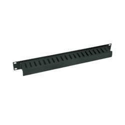 ORGANIZADOR DE CABLES NORTH SYSTEM 1 U.R. SENCILLO HORIZONTAL 19 PULGADAS DUCTO 1.5X2 PULGADAS NEGRO LISO NORTH SYSTEM NORTH105-