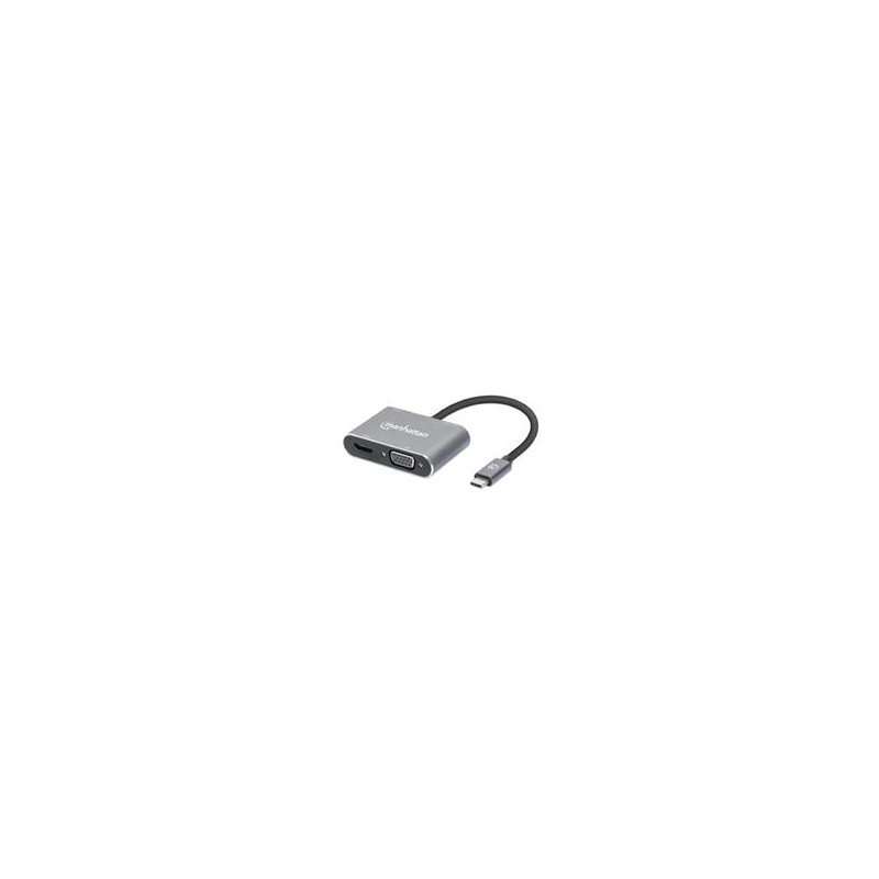 DOCKING USB,MANHATTAN,130691,-C  4 PTOS, HDMI / VGA, USB-A / USB-C PD MANHATTAN 130691