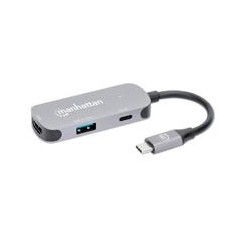 DOCKING USB,MANHATTAN,130707,-C 3 PTOS, HDMI / USB-A / USB-C PD MANHATTAN 130707