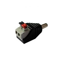 CONECTOR DE ENERGIA /  SAXXON PSUBR16H /  BOLSA DE 10 ADAPTADORES MACHO TIPO JACK POLARIZADO DE 12 VCC /  TERMINALES DE PRESION 