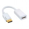 ADAPTADOR BROBOTIX DISPLAYPORT MACHO A HDMI HEMBRA, BLANCO BROBOTIX 104540