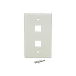 PLACA DE PARED DE 2 SALIDAS RJ45 - COLOR BLANCO - STARTECH.COM MOD. PLATE2WH STARTECH.COM PLATE2WH