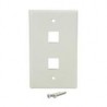PLACA DE PARED DE 2 SALIDAS RJ45 - COLOR BLANCO - STARTECH.COM MOD. PLATE2WH STARTECH.COM PLATE2WH