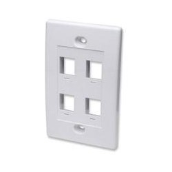 TAPA FACEPLATE, INTELLINET,163316, 4 PERFORACION BLANCO INTELLINET 163316