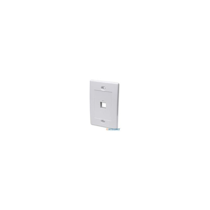 TAPA FACEPLATE,INTELLINET,163286, 1 PERFORACION BLANCO INTELLINET 163286