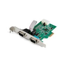 TARJETA PCI EXPRESS ADAPTADORA DE 2 PUERTOS SERIAL RS232 - TARJETA CONTROLADORA SERIAL PCIE RS232 - PCIE A DB9 UART16950 - START
