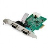 TARJETA PCI EXPRESS ADAPTADORA DE 2 PUERTOS SERIAL RS232 - TARJETA CONTROLADORA SERIAL PCIE RS232 - PCIE A DB9 UART16950 - START