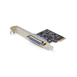 TARJETA PCI EXPRESS DE 1 PUERTO PARALELO - ADAPTADOR PCIE A DB25 LPT - CONTROLADOR DE EXPANSION DE PC PARA IMPRESORA, SPP / ECP 
