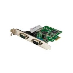 TARJETA PCI EXPRESS SERIAL DE 2 PUERTOS DB9 RS232 CON UART 16C1050 - ADAPTADOR INTERNO SERIAL PCI-E - STARTECH.COM MOD. PEX2S105