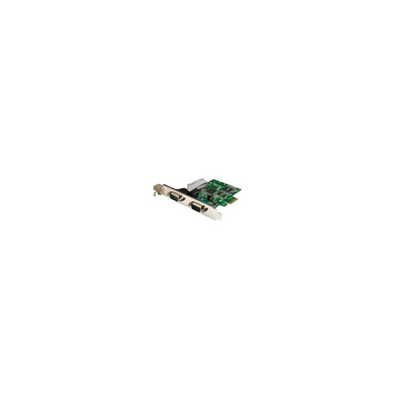 TARJETA PCI EXPRESS SERIAL DE 2 PUERTOS DB9 RS232 CON UART 16C1050 - ADAPTADOR INTERNO SERIAL PCI-E - STARTECH.COM MOD. PEX2S105