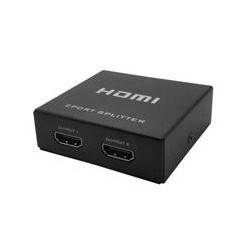 VIDEO SPLITTER HDMI BROBOTIX 2 DISPOSITIVOS A 1 PC, 2K  - 4K, NEGRO  BROBOTIX 497899