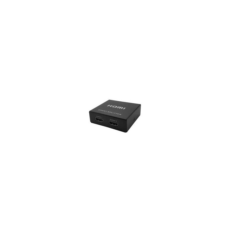 VIDEO SPLITTER HDMI BROBOTIX 2 DISPOSITIVOS A 1 PC, 2K  - 4K, NEGRO  BROBOTIX 497899