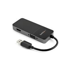 ADAPTADOR DE VIDEO EXTERNO USB 3.0 A HDMI Y VGA - 4K 30HZ - TARJETA DE VIDEO PARA MAC Y WINDOWS - MULTIPUERTOS 2EN1 - STARTECH.C