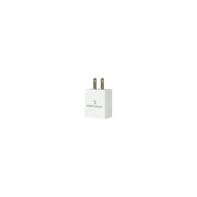 ADAPTADOR DE CORRIENTE USB 2.4A PERFECT CHOICE BLANCO PERFECT CHOICE PC-240372