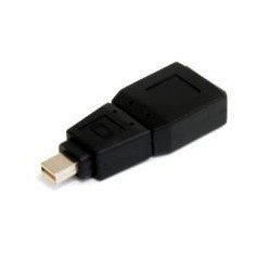 ADAPTADOR DE VIDEO MINI DISPLAYPORT A DISPLAYPORT - CONVERTIDOR MINI DP MACHO - DP HEMBRA - MINIDP NEGRO - STARTECH.COM MOD. GCM