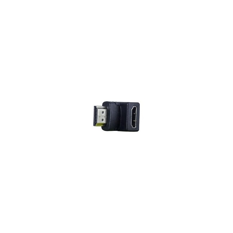 ADAPTADOR GHIA CODO HDMI MACHO A HDMI HEMBRA  /  ANGULO DE 90 GRADOS GHIA ADAP-6