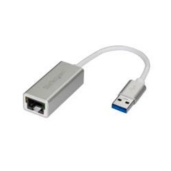 ADAPTADOR TARJETA DE RED EXTERNA - ETHERNET GIGABIT EXTERNO USB 3.0 - PLATEADO - IDEAL PARA MACBOOK, CHROMEBOOK O TABLET - START