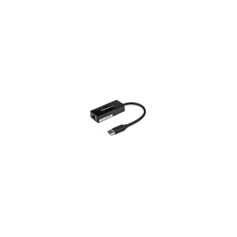 ADAPTADOR TARJETA DE RED NIC EXTERNA USB 3.0 1 PUERTO GIGABIT ETHERNET RJ45 Y 1 PUERTO USB SUPER SPEED - CABLE - NEGRO - STARTEC