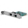 ADAPTADOR TARJETA DE RED NIC PCI EXPRESS PCI-E DE 2 PUERTOS GIGABIT ETHERNET - 2X RJ45 HEMBRA - STARTECH.COM MOD. ST1000SPEXD4 S