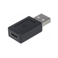 ADAPTADOR,MANHATTAN,354653, USB-C V2.0, AM-CH NEGRO MANHATTAN 354653