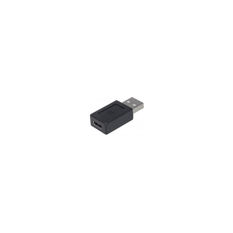 ADAPTADOR,MANHATTAN,354653, USB-C V2.0, AM-CH NEGRO MANHATTAN 354653